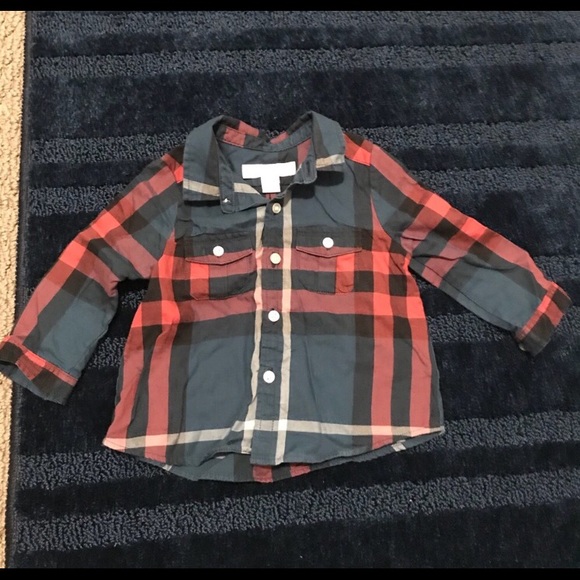 baby burberry shirt